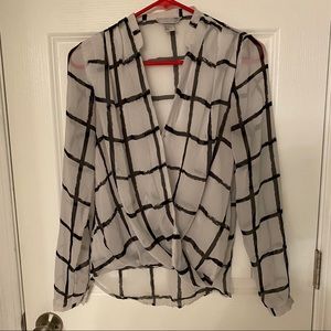 H&M hi lo wrap blouse